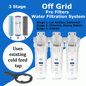 Off Grid Triple Water Filter & Housing Set Off Grid Triple Water Filter & Housing Set