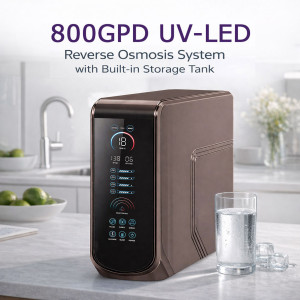 800GPD Direct flow Reverse Osmosis inc UV-LED Drinking Water System   E-Coli, Bacteria & Coliforms