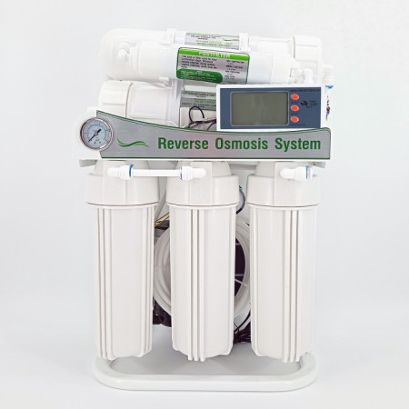 800 GPD Reverse Osmosis Pumped System with LCD E-Coli, Bacteria & Coliforms