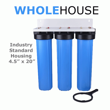BB20 4.5 x 20 Inch Triple Water Filter Housing Filter Housing