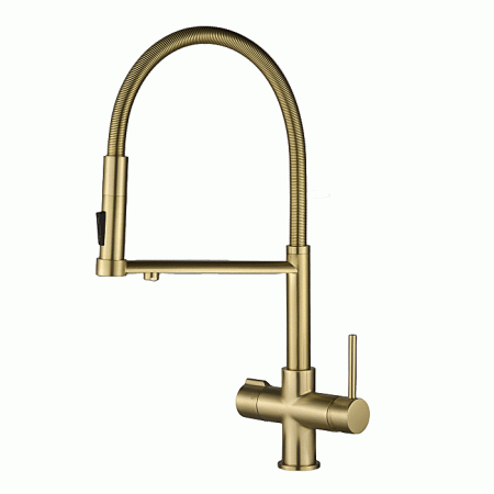 3 Way Kitchen Sink Faucet SH-506 Antique Gold 3 Way Kitchen Sink Faucet SH-506 Antique Gold