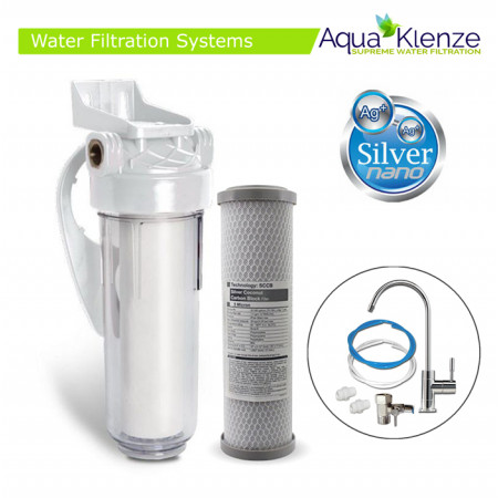 Bacteria, Cysts, Heavy Metals & Chlorine Removal Single Deluxe Water Filtration System Bad Taste & Odours