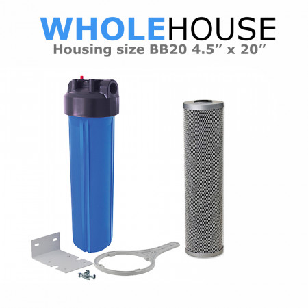 Whole House Water Filtration System  BB20 With Silverised Carbon Block Whole House