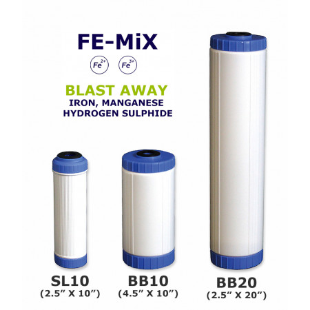 Iron, Manganese & Hydrogen Sulfide Reduction  Filter Cartridge Drop-In Filter Cartridges