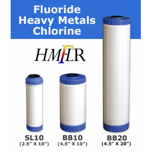 Fluoride, Heavy Metal & Chlorine Filter Cartridge Drop-In Filter Cartridges