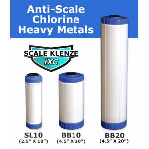 iXC Anti Scale Inhibitor & Chlorine Filter Cartridge AquaKlenze