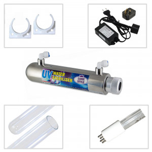 12W (4LPM) Ultra Violet (UV) Water Treatment Systems  E-Coli, Bacteria & Coliforms LUXE-UV-12W Direct Water Filters