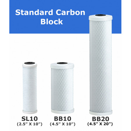 Carbon Block Filter Cartridge Drop-In Filter Cartridges