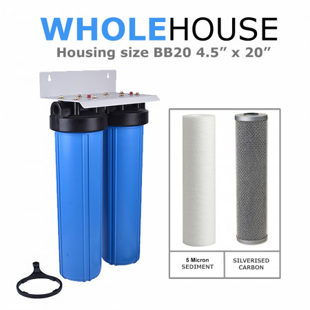 Double Whole House Water Filtration System  BB20 Whole House