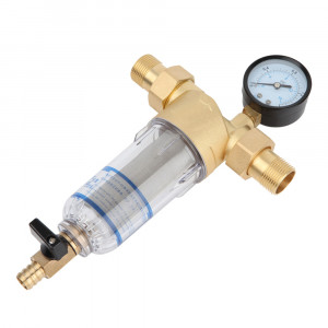 Spin Down 40 Micron Self Cleaning pre-filter with Pressure Gauge Filter Housing