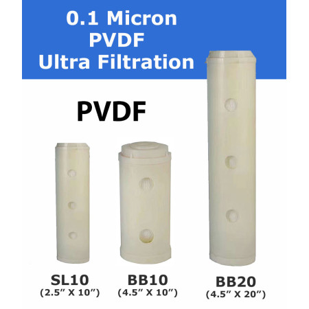 PVDF Ultrafiltration (UF) Membrane Cartridge Drop-In Filter Cartridges